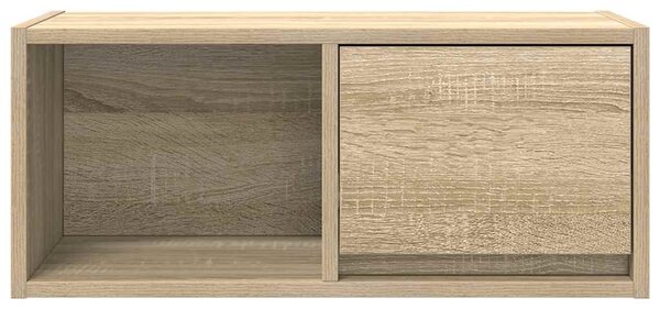 2 db sonoma tölgy színű szerelt fa TV-szekrény 60x31x25,5 cm