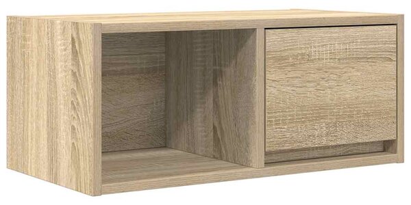 2 db sonoma tölgy színű szerelt fa TV-szekrény 60x31x25,5 cm