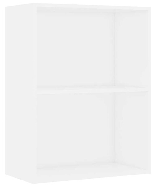 Fehér szerelt fa könyvespolc 60x30x76,5 cm