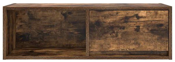 Füstös tölgy színű szerelt fa TV-szekrény 80x31x25,5 cm