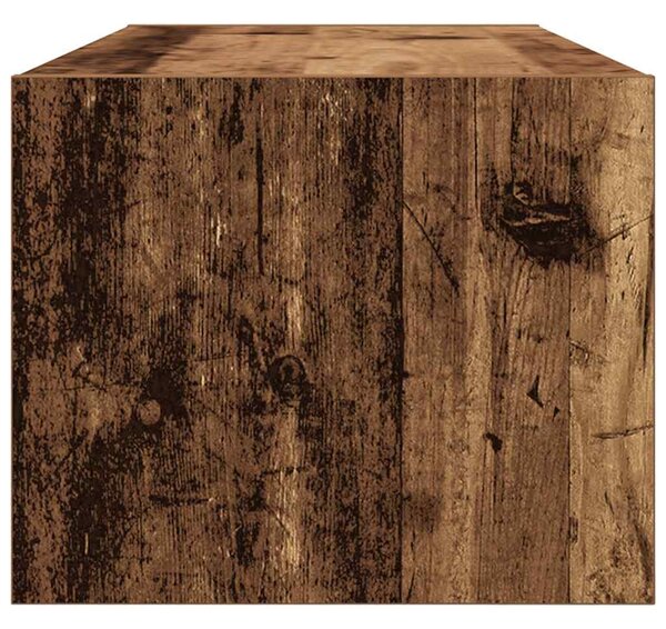2 db antik fa szerelt fa fali TV-szekrény 80x31x25,5 cm