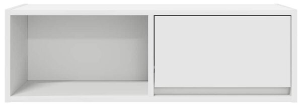 2 db fehér szerelt fa TV-szekrény 80x31x25,5 cm
