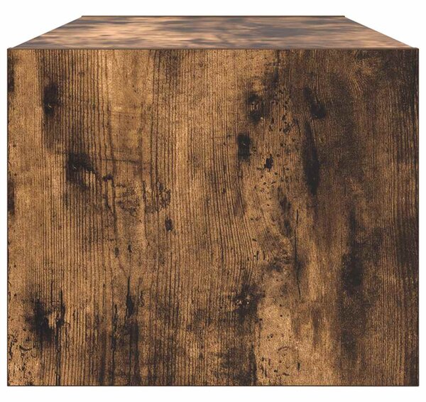 Füstös tölgy színű szerelt fa TV-szekrény 80x31x25,5 cm