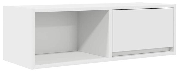 2 db fehér szerelt fa TV-szekrény 80x31x25,5 cm