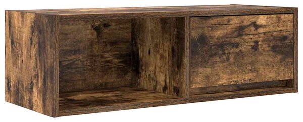 Füstös tölgy színű szerelt fa TV-szekrény 80x31x25,5 cm