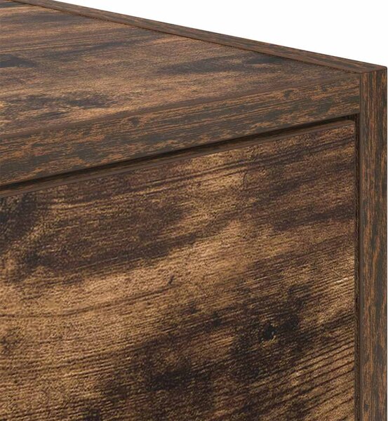 Füstös tölgy színű szerelt fa TV-szekrény 80x31x25,5 cm