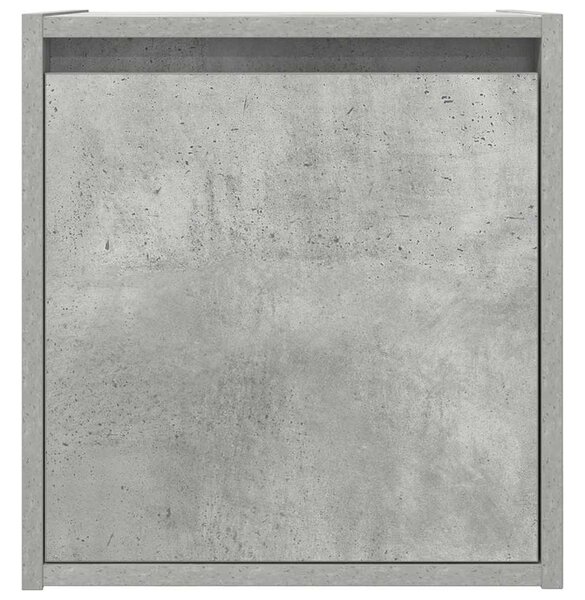 Betonszürke falra szerelhető éjjeliszekrény 38x34x40 cm