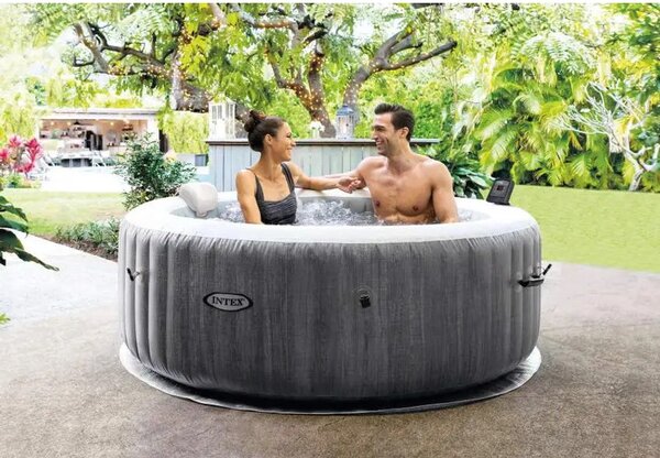 INTEX PureSPA Greywood Deluxe jacuzzi, 4 személyes 196 x 71 [cm]