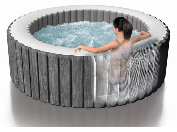 INTEX PureSPA Greywood Deluxe jacuzzi, 4 személyes 196 x 71 [cm]