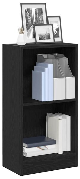 Fekete tölgy szerelt fa könyvespolc 40x24x76 cm