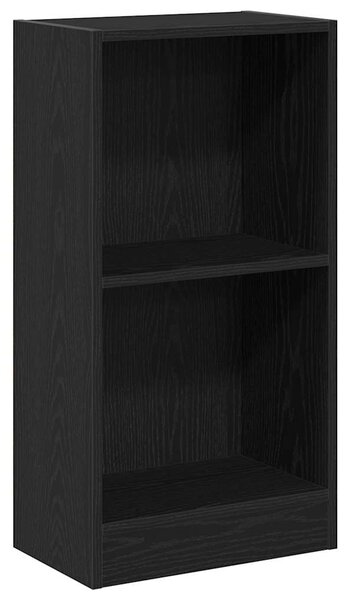 Fekete tölgy szerelt fa könyvespolc 40x24x76 cm