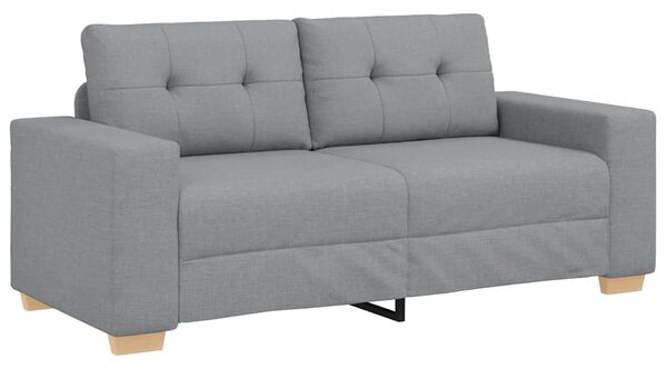 Világosszürke szövet loveseat kanapé 180x77x82 cm