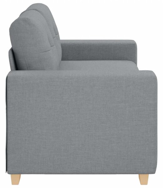 Világosszürke szövet loveseat kanapé 180x77x82 cm
