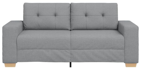 Világosszürke szövet loveseat kanapé 180x77x82 cm