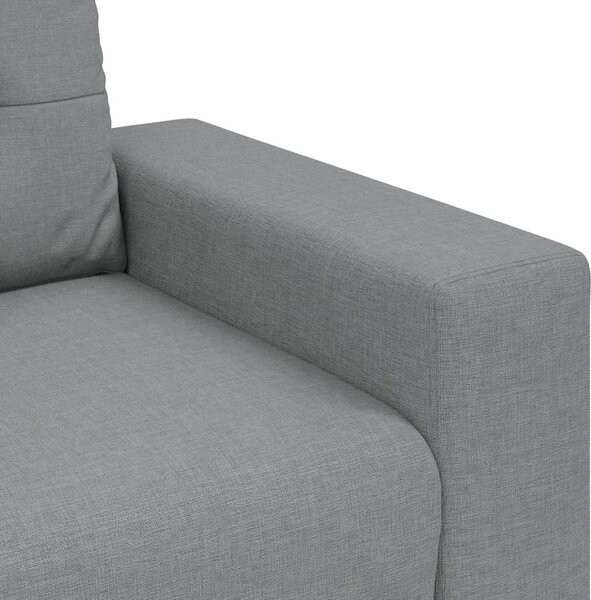 Világosszürke szövet loveseat kanapé 180x77x82 cm
