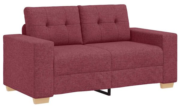 Borvörös szövet loveseat kanapé 160x77x82 cm