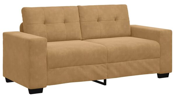 Barna bársony loveseat kanapé 180x77x82 cm