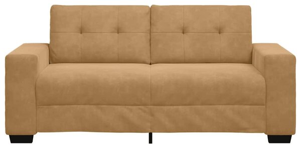 Barna bársony loveseat kanapé 180x77x82 cm