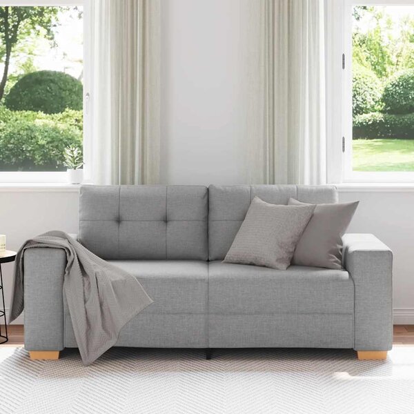Felhőszürke szövet loveseat kanapé 180x77x82 cm