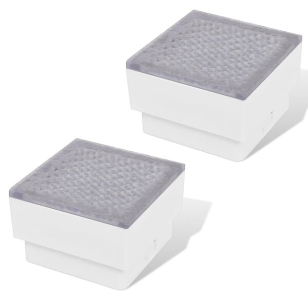 2 db LED földbe építhető izzó / kültéri lámpa 100 x 100 x 68 mm