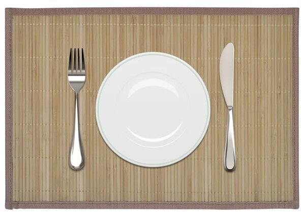 6 db bambusz alátét 30 x 45 cm barna