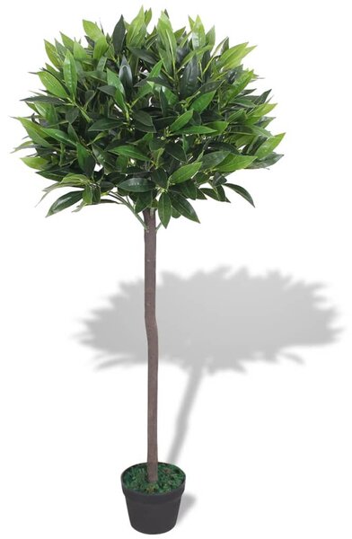 Műbabérfa virágcseréppel 125 cm zöld