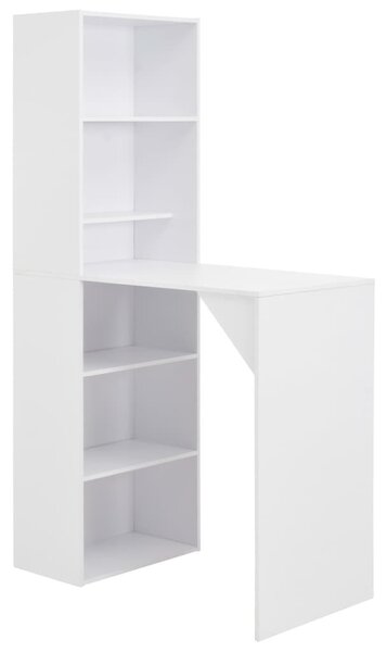 Fehér bárasztal szekrénnyel 115 x 59 x 200 cm