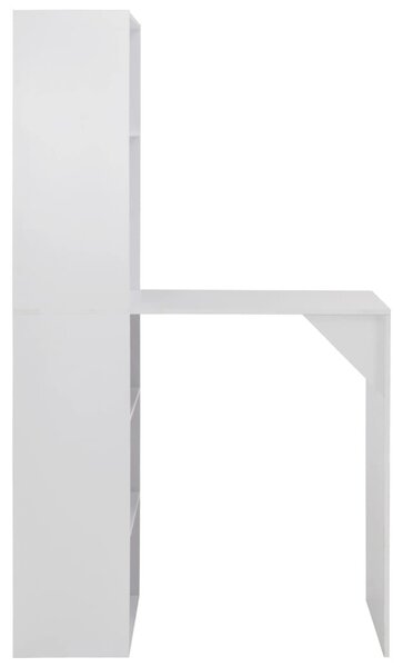 Fehér bárasztal szekrénnyel 115 x 59 x 200 cm