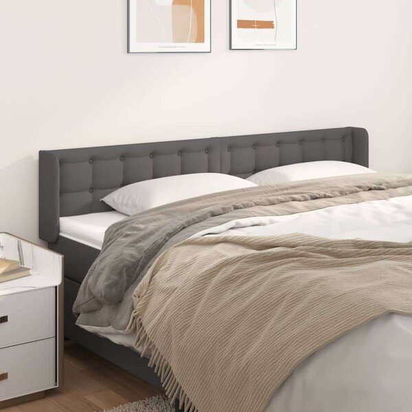 Homely - Szürke Ágyfejtámla - Műbőr - 183cm
