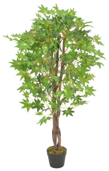 Zöld, cserepes műjuharfa 120 cm