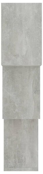 Betonszürke kocka alakú szerelt fa fali polcok 68x15x68 cm