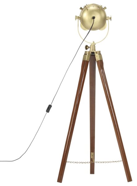Háromlábú tömör mangófa állólámpa 97 cm