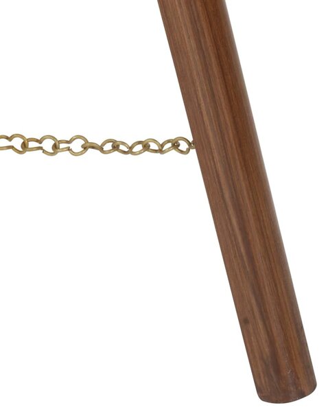 Háromlábú tömör mangófa állólámpa 97 cm