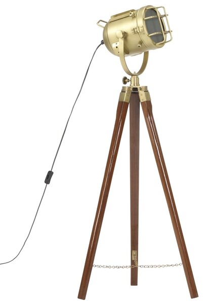 Háromlábú tömör mangófa állólámpa 97 cm