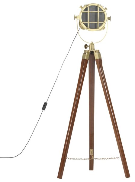Háromlábú tömör mangófa állólámpa 97 cm