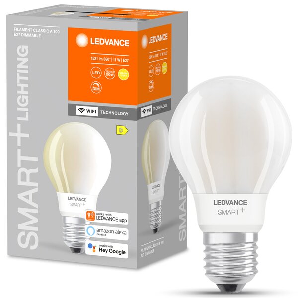 Ledvance Smart+ WIFI filament LED E27, 11W, 1521lm, 2700K, Opal