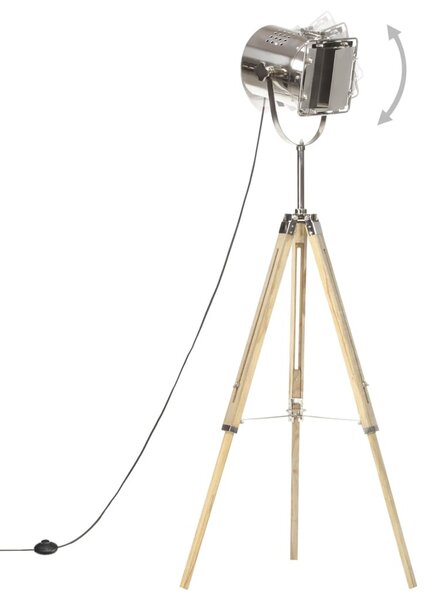 Háromlábú tömör mangófa állólámpa 140 cm