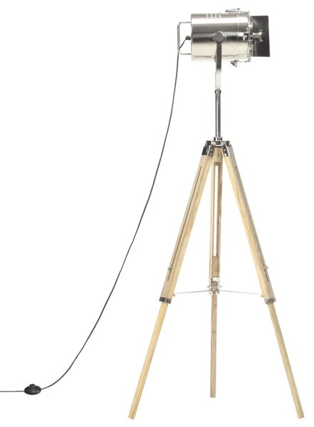 Háromlábú tömör mangófa állólámpa 140 cm