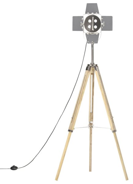 Háromlábú tömör mangófa állólámpa 140 cm