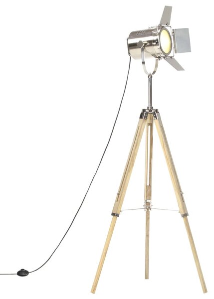 Háromlábú tömör mangófa állólámpa 140 cm