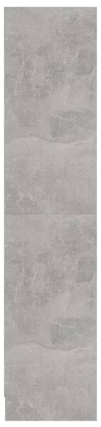 3 szintes betonszürke szerelt fa könyvszekrény 60x24x109 cm