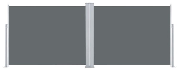 Antracitszürke behúzható oldalsó napellenző 140 x 1000 cm