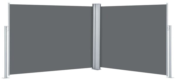 Antracitszürke behúzható oldalsó napellenző 140 x 1000 cm
