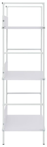3 szintes fehér szerelt fa könyvespolc 60 x 27,6 x 90,5 cm