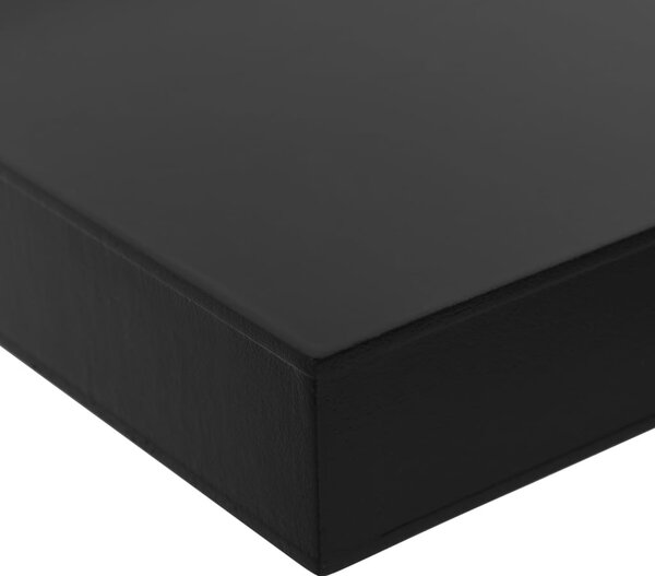 2 darab fekete lebegő fali polc 60 x 20 x 3,8 cm
