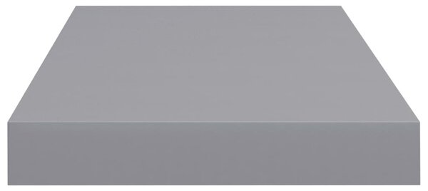 Szürke MDF lebegő fali polc 50 x 23 x 3,8 cm