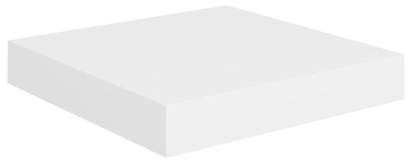 4 db fehér MDF lebegő fali polc 23 x 23,5 x 3,8 cm