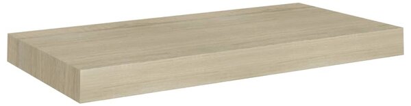 4 db tölgyszínű MDF lebegő fali polc 50 x 23 x 3,8 cm