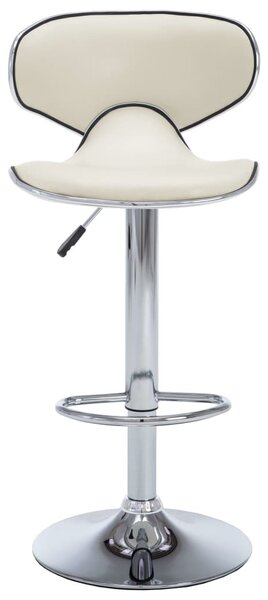 323647 Bar Stools 2 pcs Cream Faux Leather