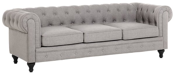 Kanapé 3 személyes CHESTERFIELD Világosszürke